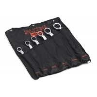 Набор ключей накидных двусторонних 6 шт. (17-36) хром. HORTZ