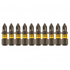 Бита PH1х25, сталь S2, шестигранный профиль, 10 шт. Е 6,3 Denzel (11651)