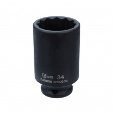 Головка торцевая 12-гранная ударная глубокая 34 мм, 1/2