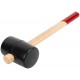 Киянка резиновая, деревянная ручка 65 мм ( 600 гр )
