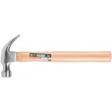 Молоток-гвоздодер, деревянная ручка 25 мм, 340 гр. (44625)