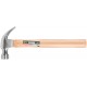 Молоток-гвоздодер, деревянная ручка 25 мм, 340 гр. (44625)
