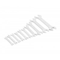 Набор ключей гаечных (рожковых) двусторонних 10 шт. (8-36) хромированнных HORTZ