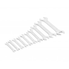 Набор ключей гаечных (рожковых) двусторонних 10 шт. (8-36) хромированнных HORTZ