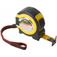 Рулетка прорезиненный корпус, двойной стопор 