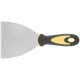Шпатель, нерж.сталь, прорезиненная ручка 4 (100 мм) (06696)