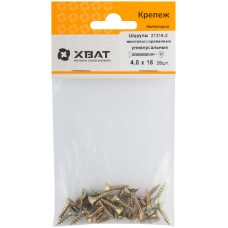 Шурупы желтопассированные, универсальные 4 х 16 ( фасовка 28 шт.) (21316-2)