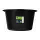 Таз круглый строительный, черный, 30 л, Сибртех (81455)