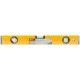 Уровень Старт, 3 глазка, желтый корпус, фрезер. рабочая грань, магниты, шкала 400 мм (18131)