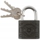 Замок навесной чугунный корпус PALLADIUM (305F ) 40х33 мм, стальная дужка 6,3 мм (67080)