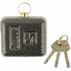 Замок навесной с закрытой дужкой, чугунный корпус 80х71 мм, стальная дужка 12 мм (67093)