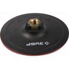 Опорная тарелка на липучке М14, d 125 мм, пластиковая, для УШМ под АГШК ЗУБР Профессионал 3578-125