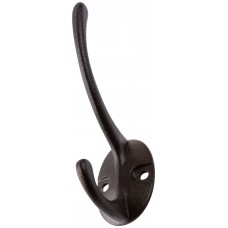 Крючок-вешалка двойной, черный (66874)