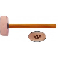 Кувалда тупоносая (немецкий тип) 3,6 кг медь рукоятка дерево искробезопасная 2204B-1014, HORTZ