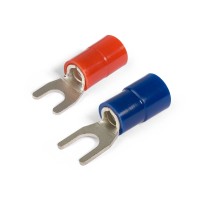 Наконечник кабельный вилочный изолированный НВИ(н) 16–8 серия ПРОФИ (КВТ) (61782)