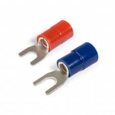 Наконечник кабельный вилочный изолированный НВИ(н) 16–8 серия ПРОФИ (КВТ) (61782)