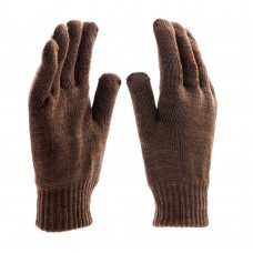 Перчатки трикотажные, двойные, полушерстяные, Сибртех (68633)