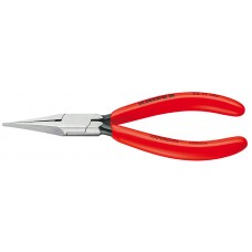 Плоскогубцы для регулировки реле, узкие губки 34 мм, длина 135 мм, фосфатированные, обливные ручки (KN-3211135)