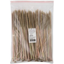 Шурупы желтопассированные, универсальные 6 х 200 50 шт Фасовка (21627-0)