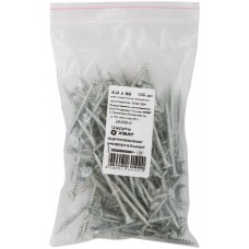 Шурупы оцинкованные, универсальные 4 х 50 100 шт Фасовка (20350-0)