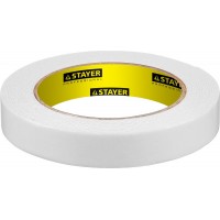 Лента клейкая двухсторонняя на вспененной основе 19 мм, 5 м, белая Professional STAYER 12231-19-05