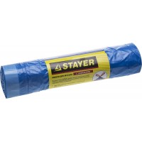 Мешки мусорные 30 л, 20 шт, голубые, с завязками STAYER 39155-30