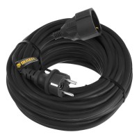 Удлинитель-шнур силовой Top Series, КГТТ, 20м, 1 розетка, 3 x 1,5 мм Denzel (37420)