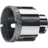 Коронка алмазная вакуумная АВК, d 55 мм, М14, 15 мм кромка ЗУБР Профессионал 29865-55