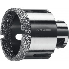 Коронка алмазная вакуумная АВК, d 55 мм, М14, 15 мм кромка ЗУБР Профессионал 29865-55