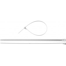 Кабельные стяжки разъемные КСР-Б1, 7.5 x 250 мм, нейлон РА66, 100 шт, белые ЗУБР Профессионал 309240-75-250