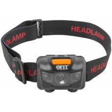 Фонарик с креплением на голову, 1 сверхъяркий светодиод 3 Вт + 2 LED красного цвета (3 ААА батарейки) (67746)