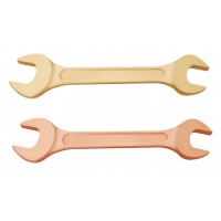 Ключ гаечный рожковый двусторонний 24х27 искробезопасный сплав BeCu, HORTZ