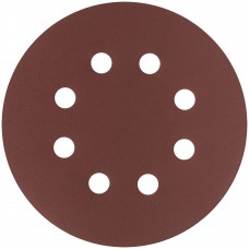 Круги шлифовальные с отверстиями (липучка), алюминий-оксидные, 125 мм, 5 шт. Р 400 (39676)