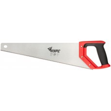 Ножовка по дереву, средний каленый зуб 7 ТPI, 2D заточка, пластиковая прорезиненная ручка 450 мм (40327)