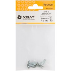 Саморезы для листовых пластин, сверло 4,2 х 16 RAL 6005 темно-зеленый (фасовка 6 шт.) (22781-2)