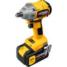 Гайковерт бесщеточный кейс STEHER V1 20 В 300 Н·м 1 АКБ (4 А·ч) CWB-300-1  