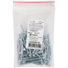 Винт с полуцилиндрич. головкой с полной резьбой оцинков. DIN 7985 3х40 100 шт Фасовка (27698Р1-0)