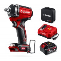 Гайковёрт ударный бесщёточный 20 В, 350 Н·м, 1 АКБ LMS (4 А·ч), сумка ЗУБР ГБУ-350-41