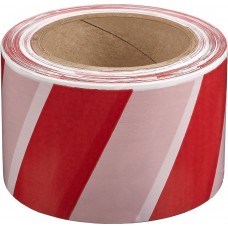 Лента сигнальная 75 мм, 200 м, красно-белая ЗУБР 12240-75-200
