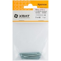 Винт с потайной головкой с полной резьбой оцинкованный DIN 965 3х40 11 шт.(фасовка) (27757-2)