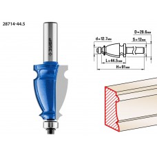 Фреза кромочная фигурная №3 44.5?28 мм хвостовик 12 мм ЗУБР Профессионал 28714-44.5