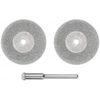 Круги с алмазным напылением 2 шт. и штифт диам. 3 мм, 30 мм (36931)