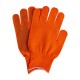 Перчатки Нейлон, ПВХ точка, 13 класс, оранжевые, XL (67845)