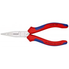 Плоскогубцы электрика для монтажа проводов, 160 мм, хром, 2-комп ручки (KN-1305160)