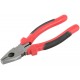 Плоскогубцы комбинированные Стандарт красно-черные пластиковые ручки, полированная сталь 180 мм (48180)
