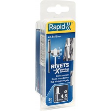 Нержавеющая заклепка 4.8 х 18 мм, 50 шт RAPID 5000397