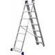 Алюминиевая трехсекционная лестница 7 ступеней со стабилизатором СИБИН 38833-07