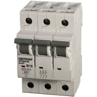 Автоматический выключатель ВА-60П, 3P, 40, B, 6кА, Премиум СВЕТОЗАР SV-49013-40-B