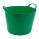 Ведро гибкое сверхпрочное, 40 л, зеленое, Сибртех (67506)
