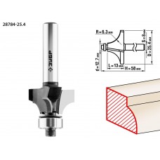 Фреза кромочная калевочная №1 25.4?13 мм радиус 6.3 мм ЗУБР Профессионал 28784-25.4